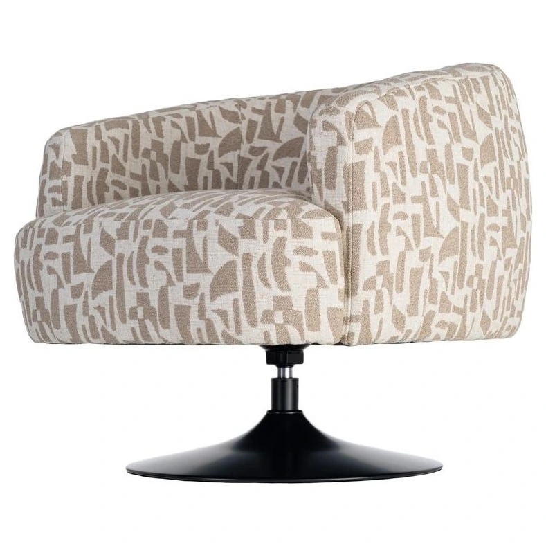 sillon giratorio crema beige