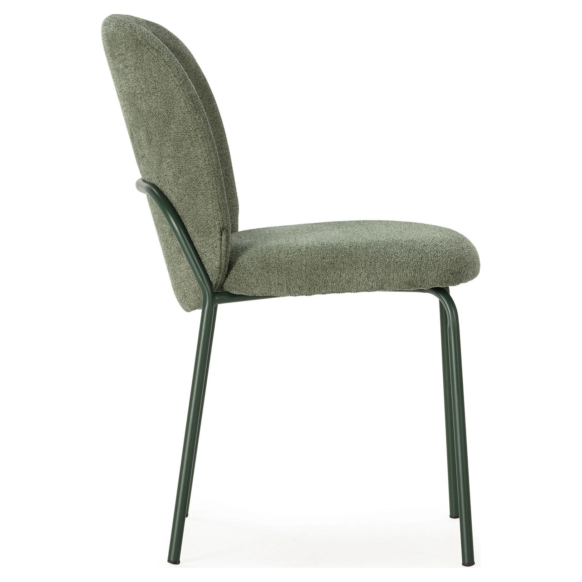silla comedor tapizada verde