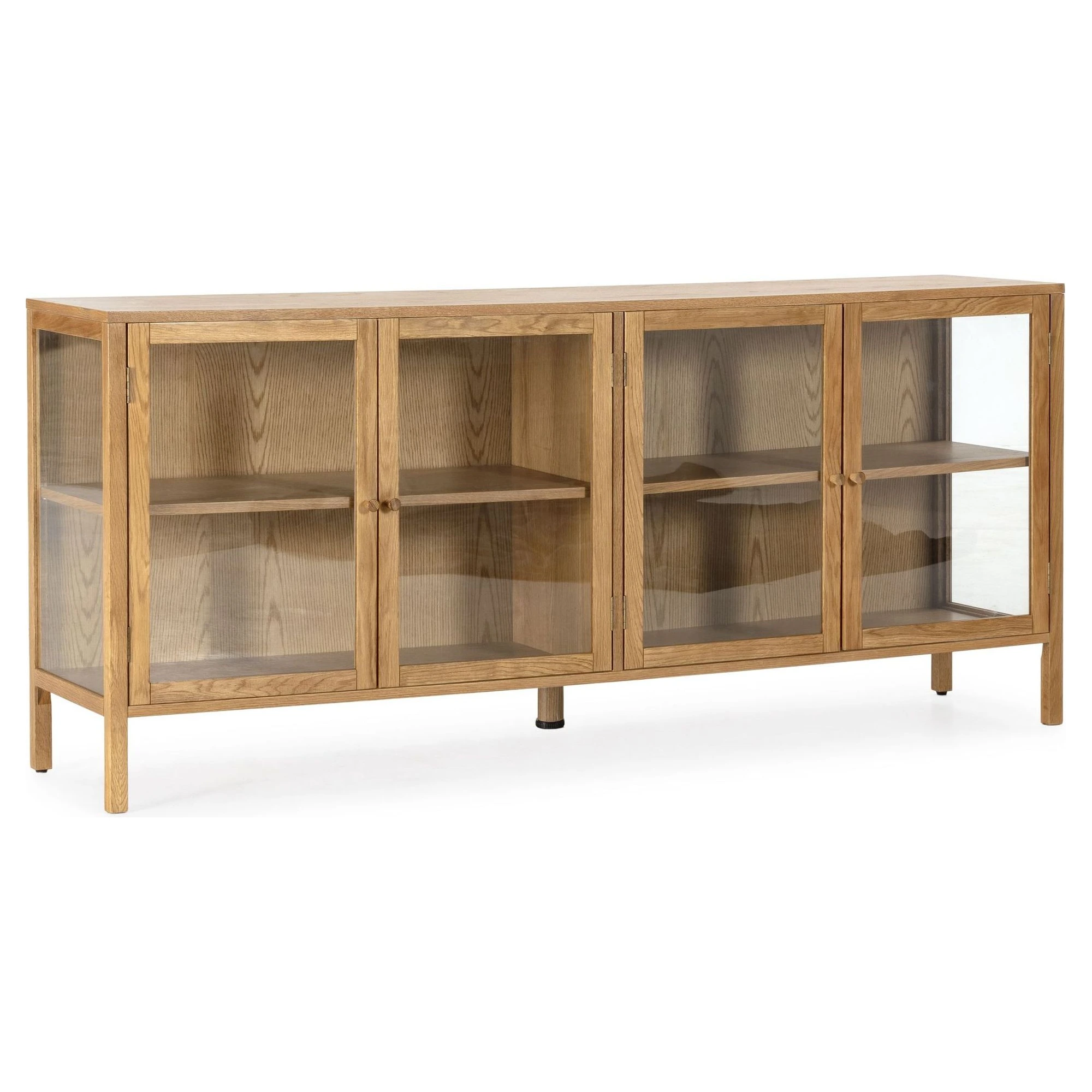 aparador roble cristal 180 cm