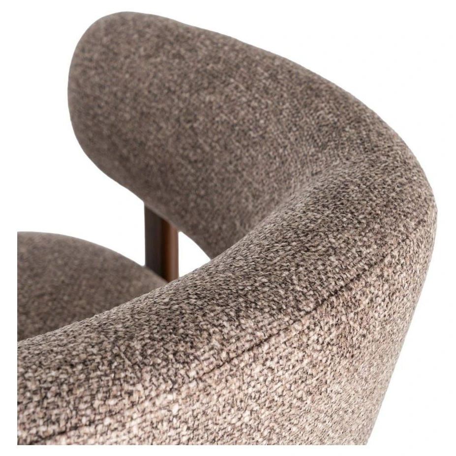 sillon tapizado diseño curvo