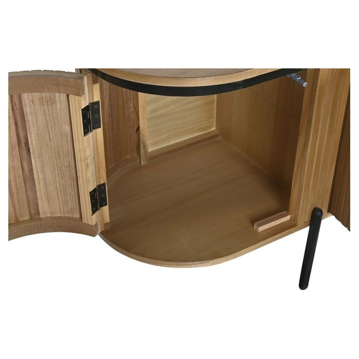 mueble tv paulownia natural ovalado