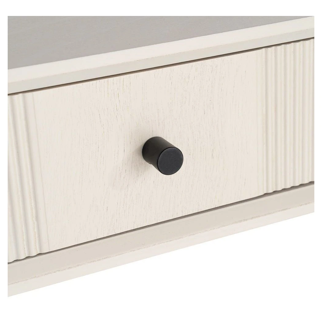 consola recibidor crema