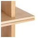 estanteria de madera natural