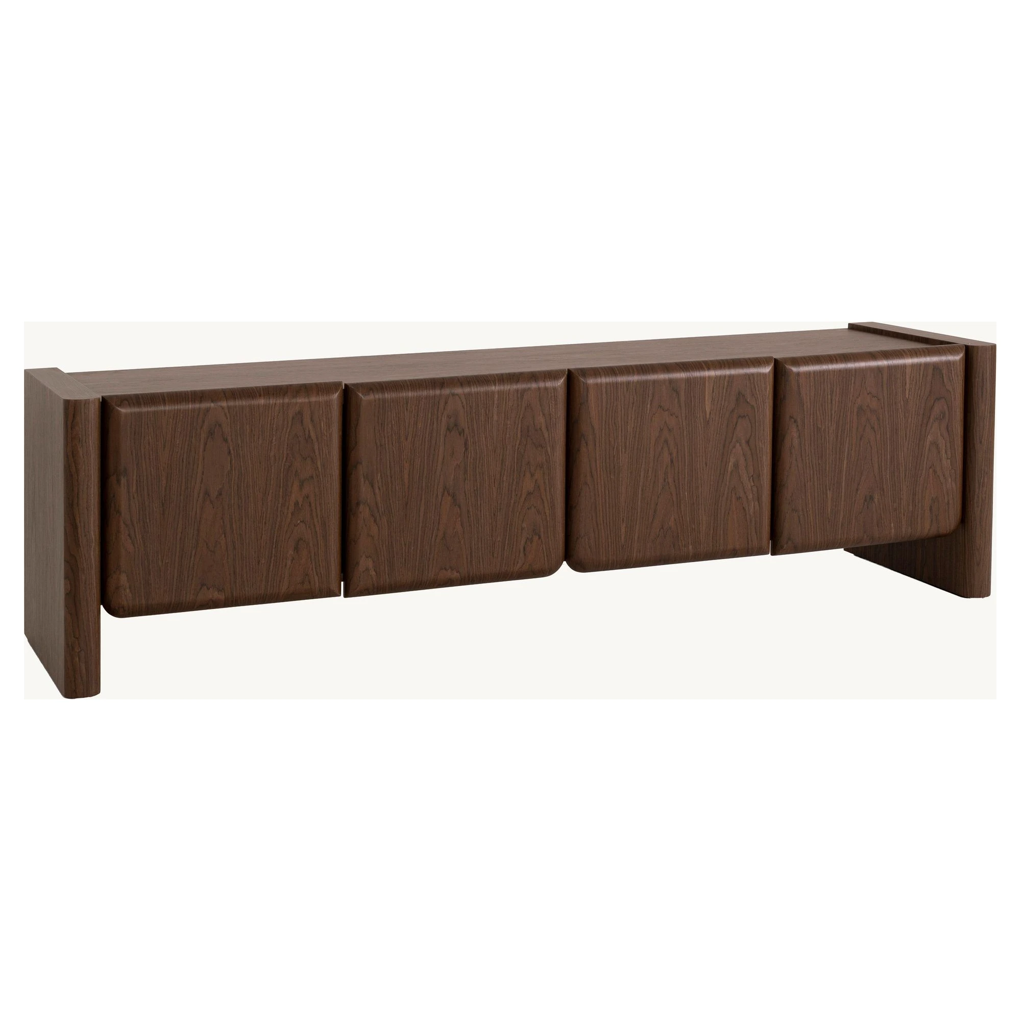 mueble tv chapa nogal