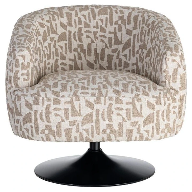 sillon giratorio crema beige