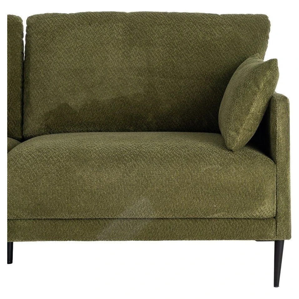 sofa tapizado verde salon