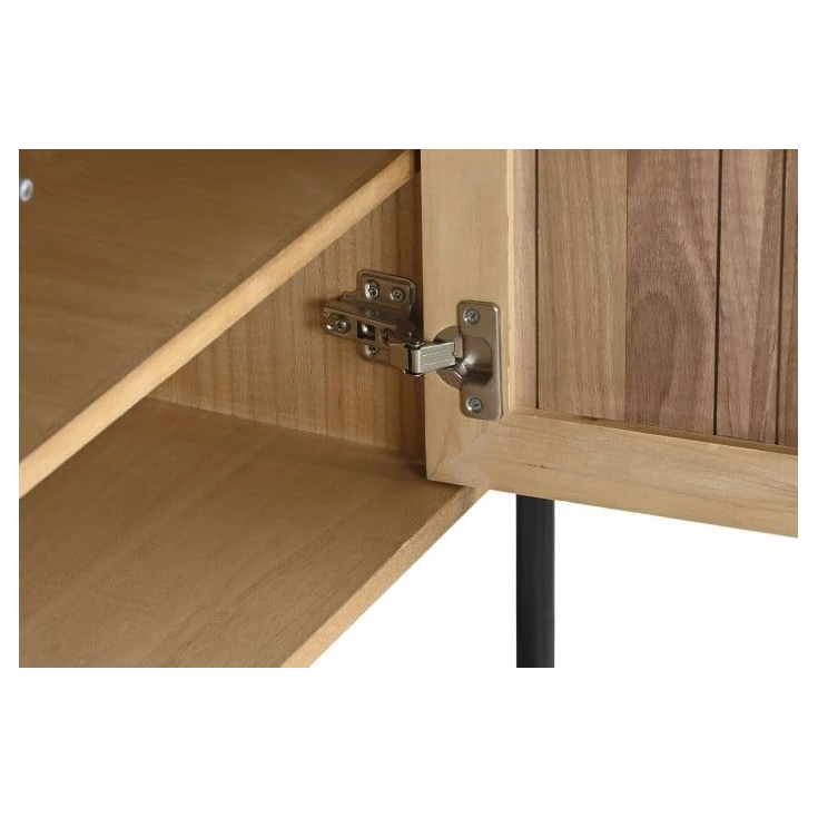 mueble tv paulownia natural ovalado