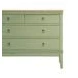 comoda de madera verde
