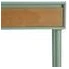 consola recibidor verde y madera