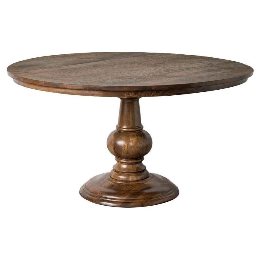 mesa comedor redonda de madera