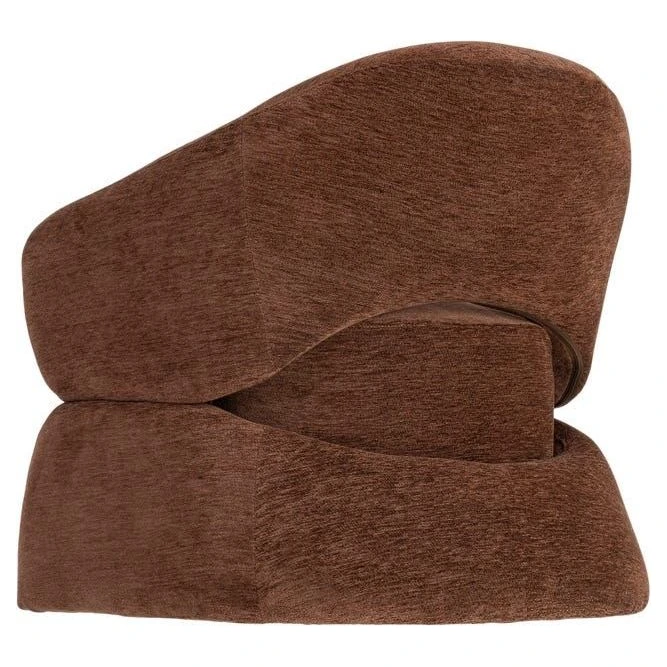 sillon tapizado chocolate borreguito