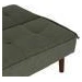 sofá cama de chenilla verde