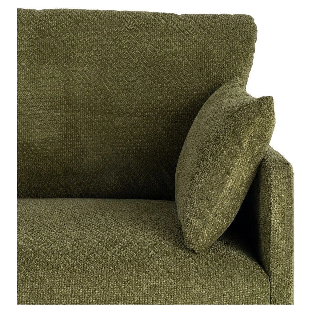 sofa tapizado verde salon
