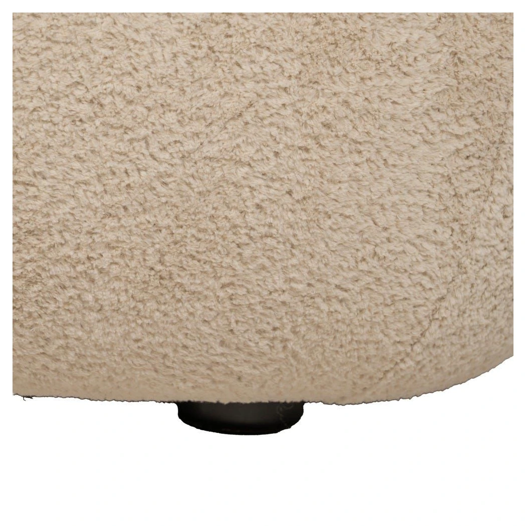 sillon bajo tapizado beige borreguito