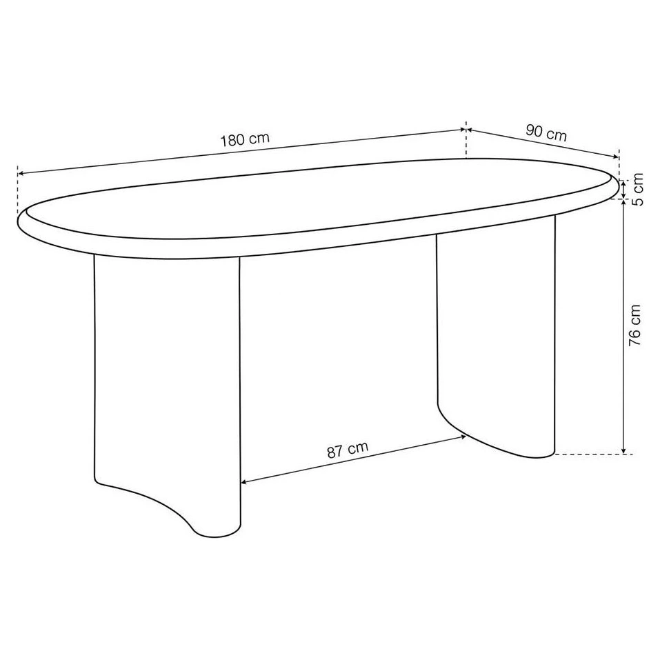 MESA COMEDOR TEJA DM-MICROCEMENTO SALÓN