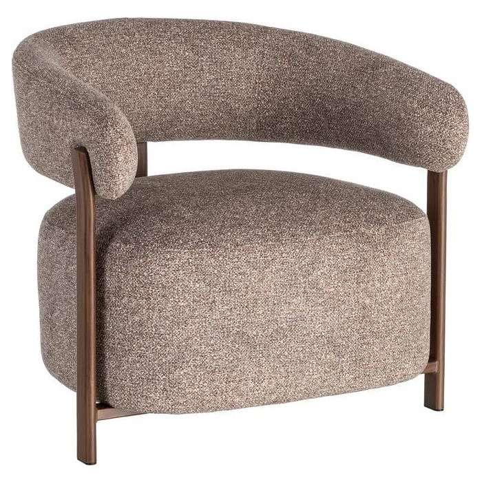 sillon tapizado diseño curvo