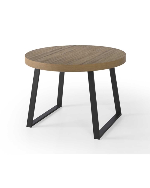 mesa redonda extensible madera