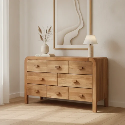 aparador de madera de mango