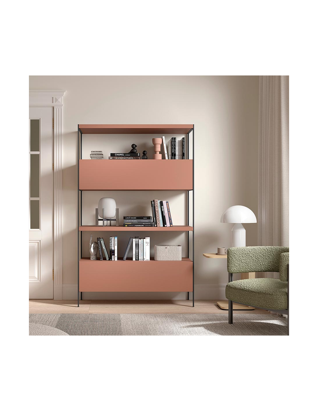 libreria modular metalica
