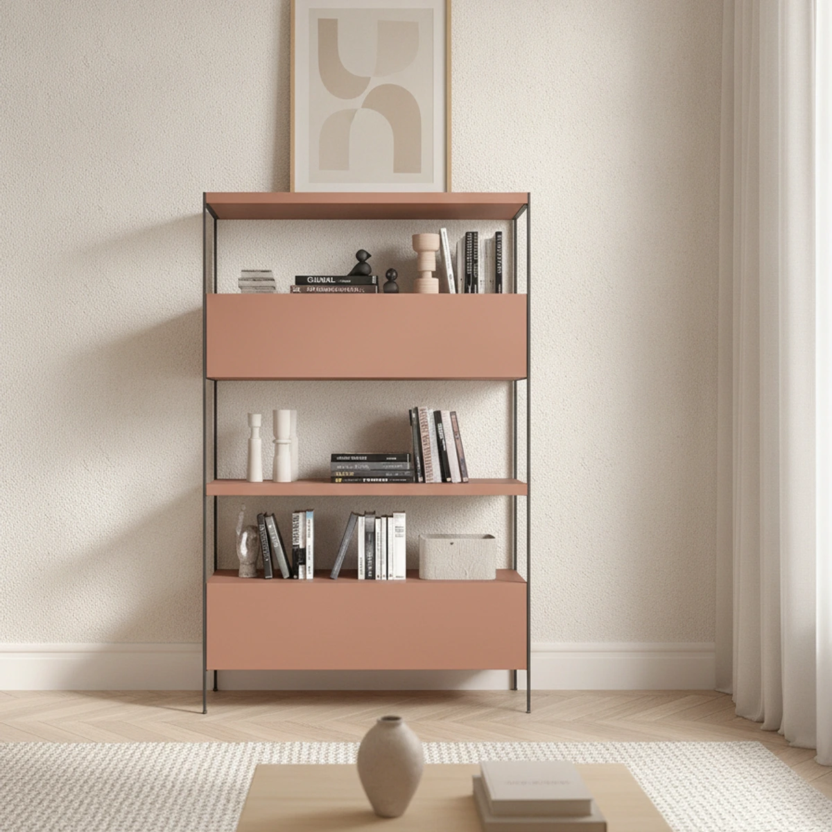 libreria modular metalica