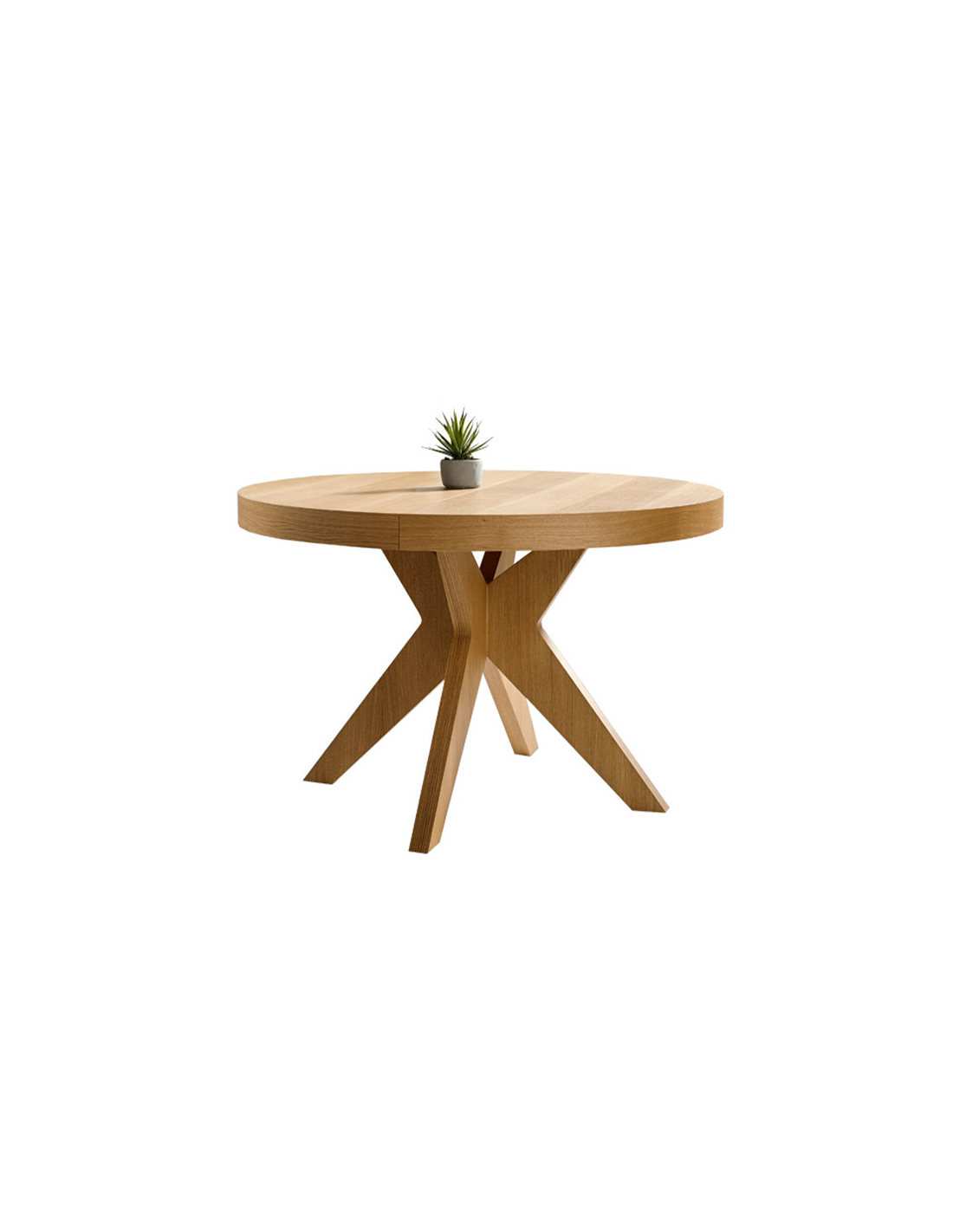 mesa comedor redonda extensible