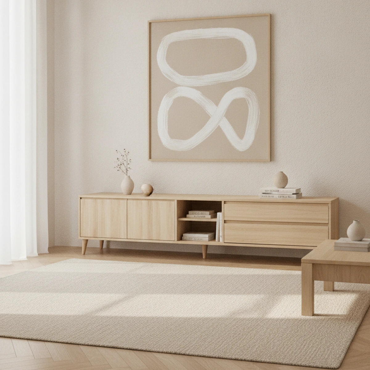 mueble tv nordico 220