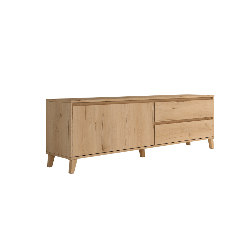 mueble tv nordico roble