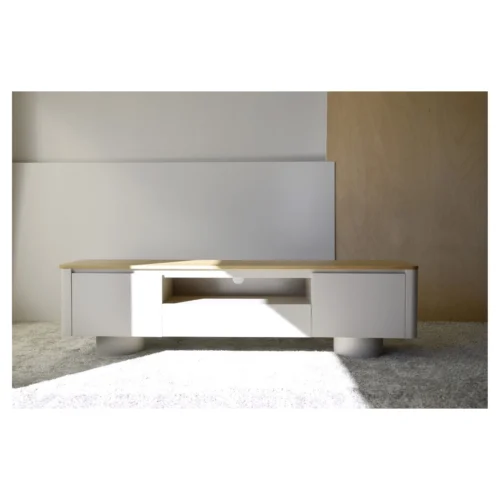 mueble tv gris arena