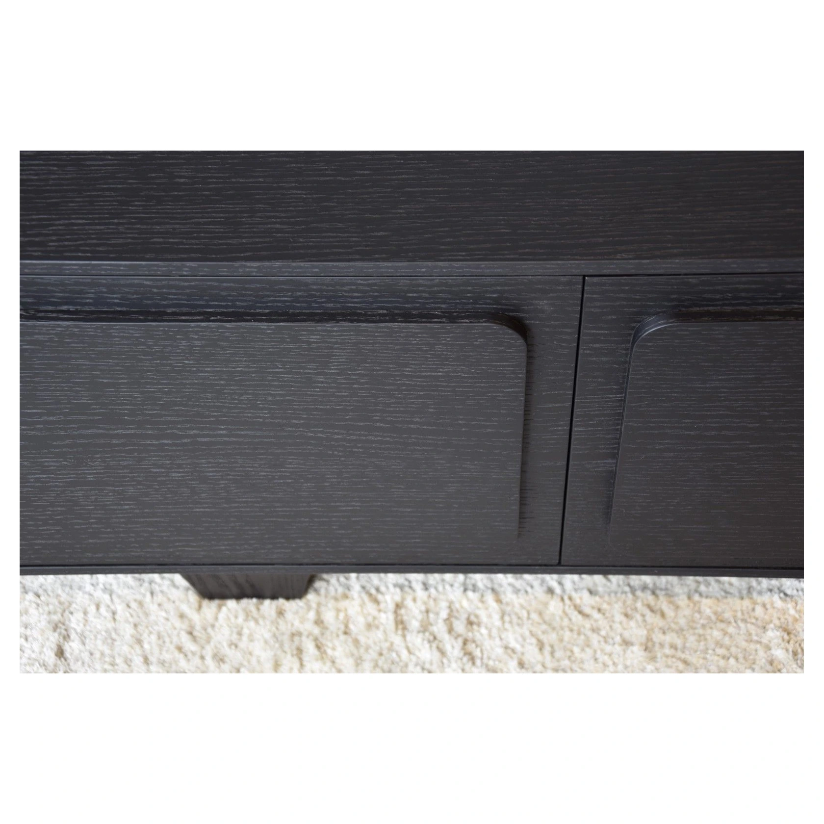 mueble tv roble teñido negro