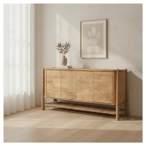 aparador de madera de mango