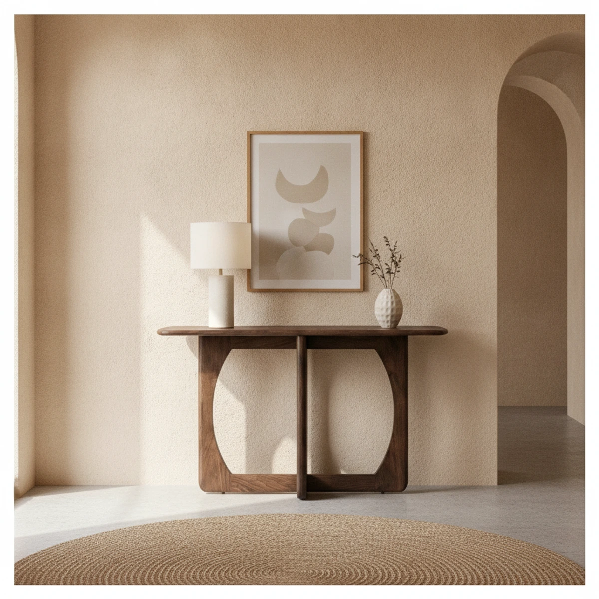 consola de madera de mango