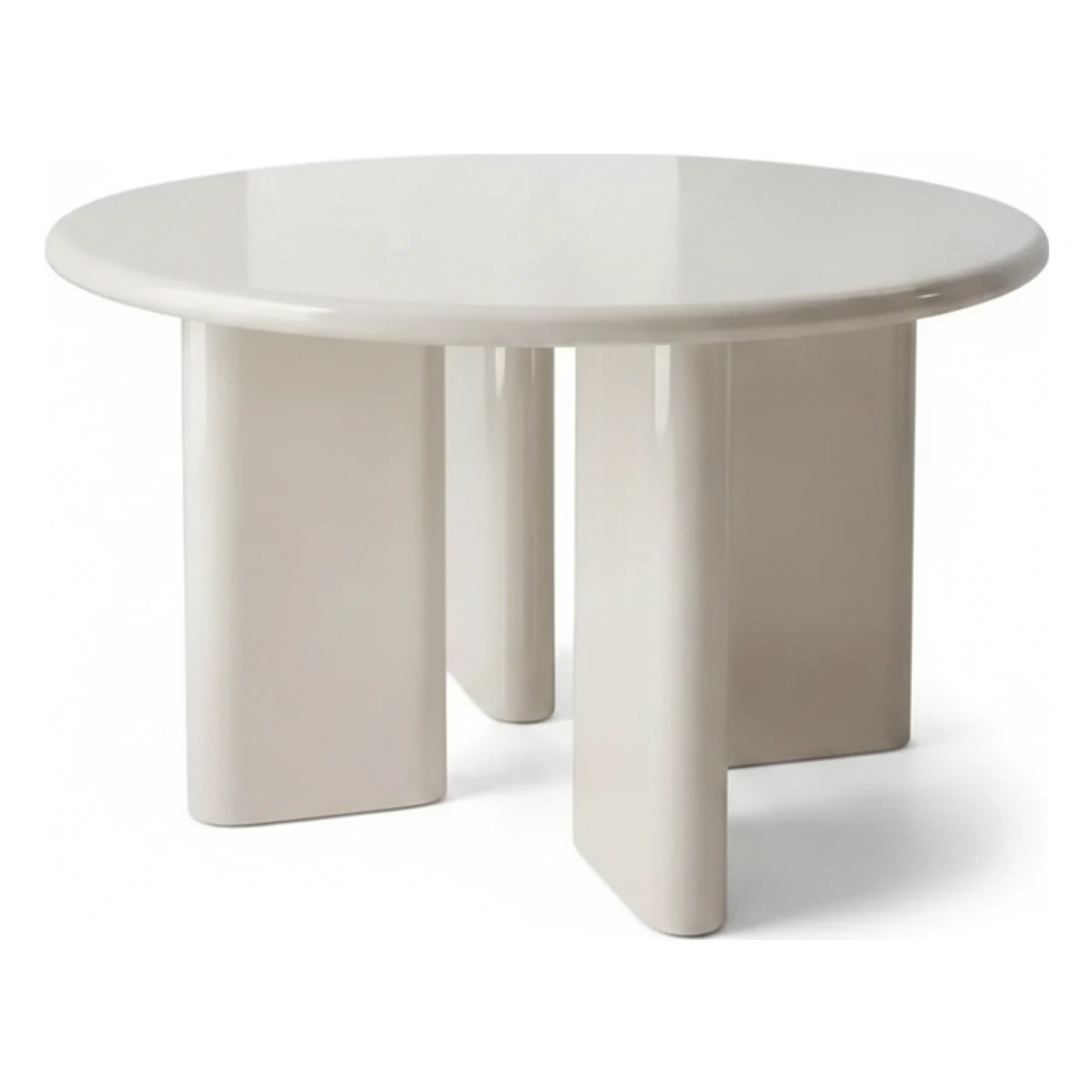 Mesa de comedor redonda beige Aina 120 cm