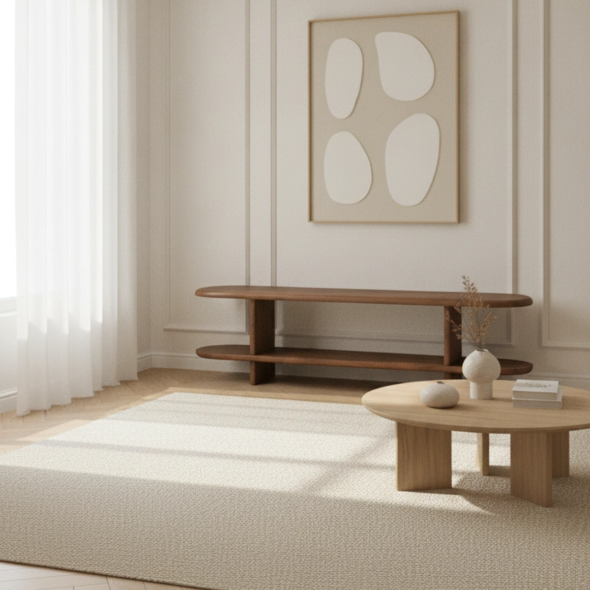 mueble tv de madera