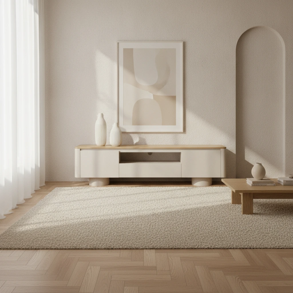 mueble tv gris arena