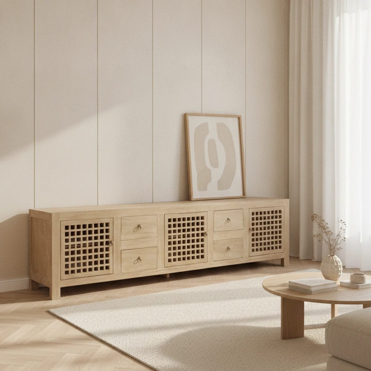 mueble TV olmo macizo