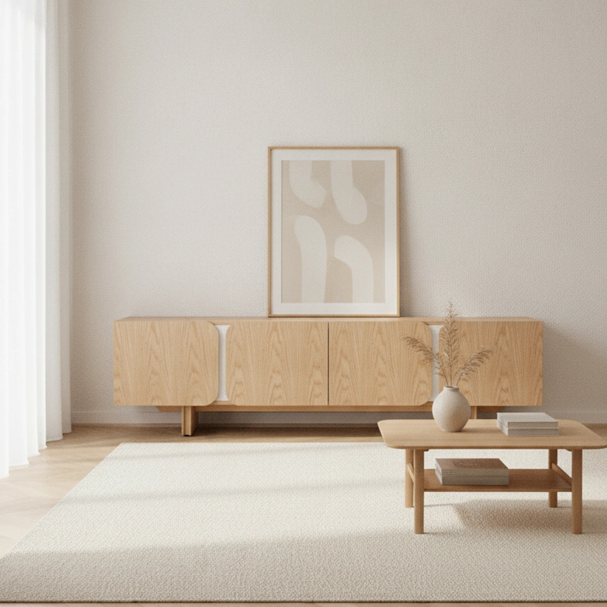 mueble tv roble natural