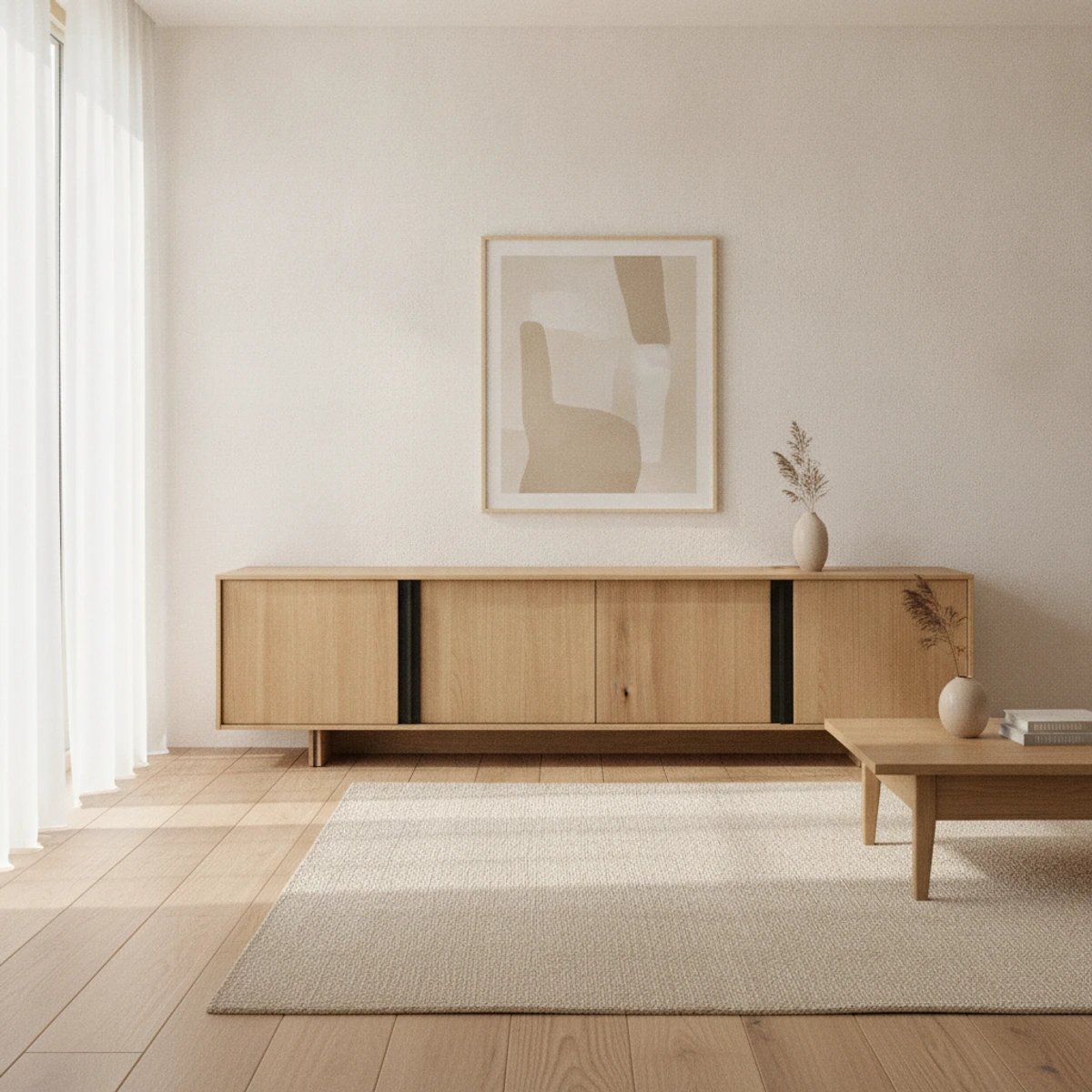 mueble tv roble natural